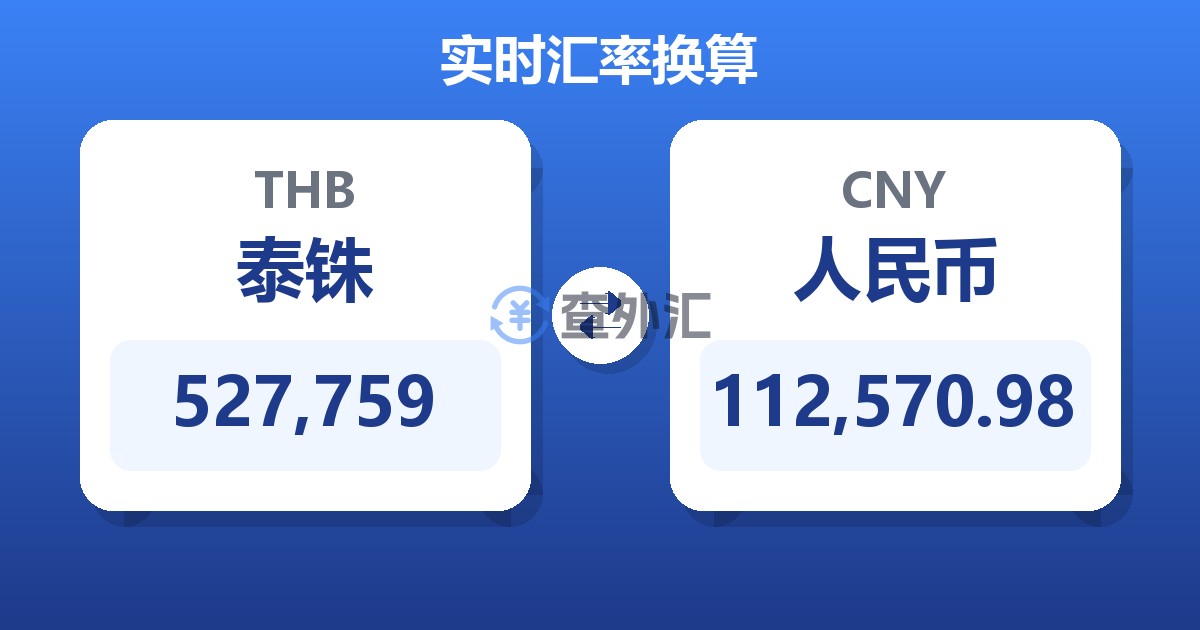 527,759泰铢兑人民币