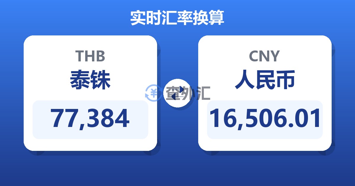 77,384泰铢兑人民币