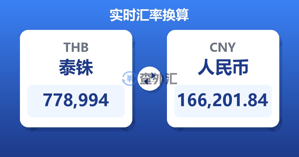 778,994泰铢兑人民币