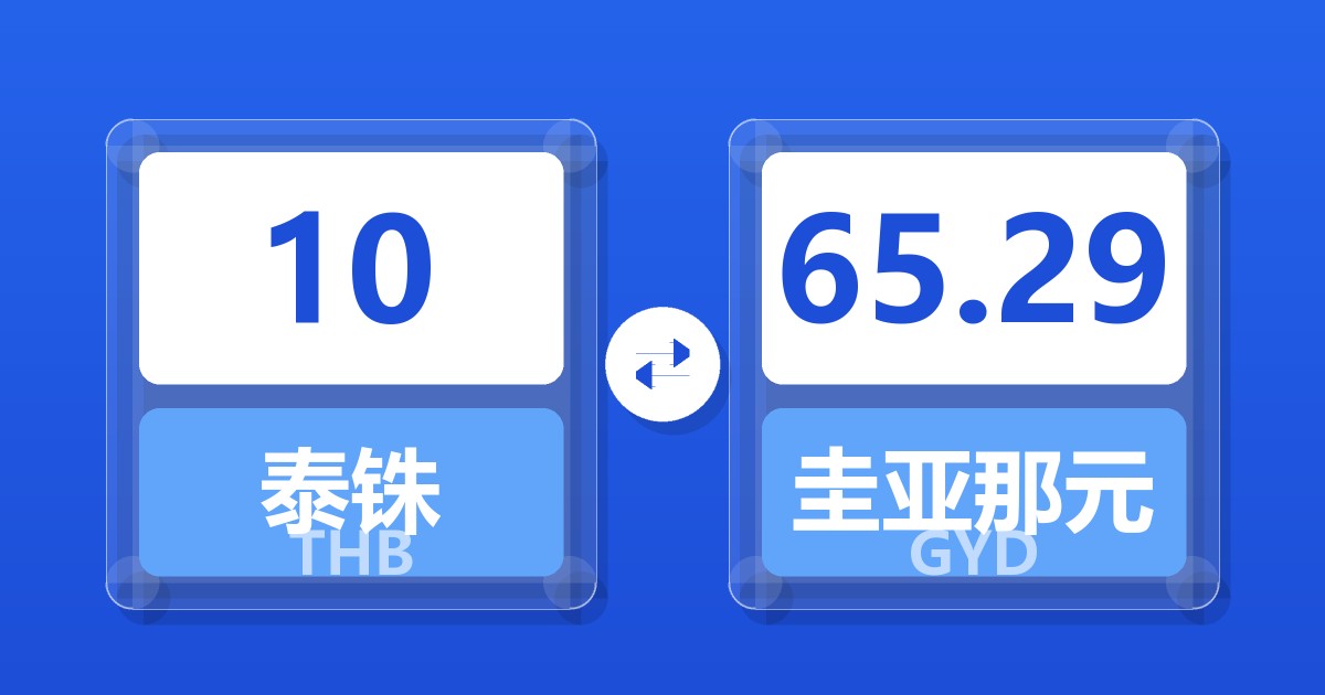 10泰铢兑圭亚那元