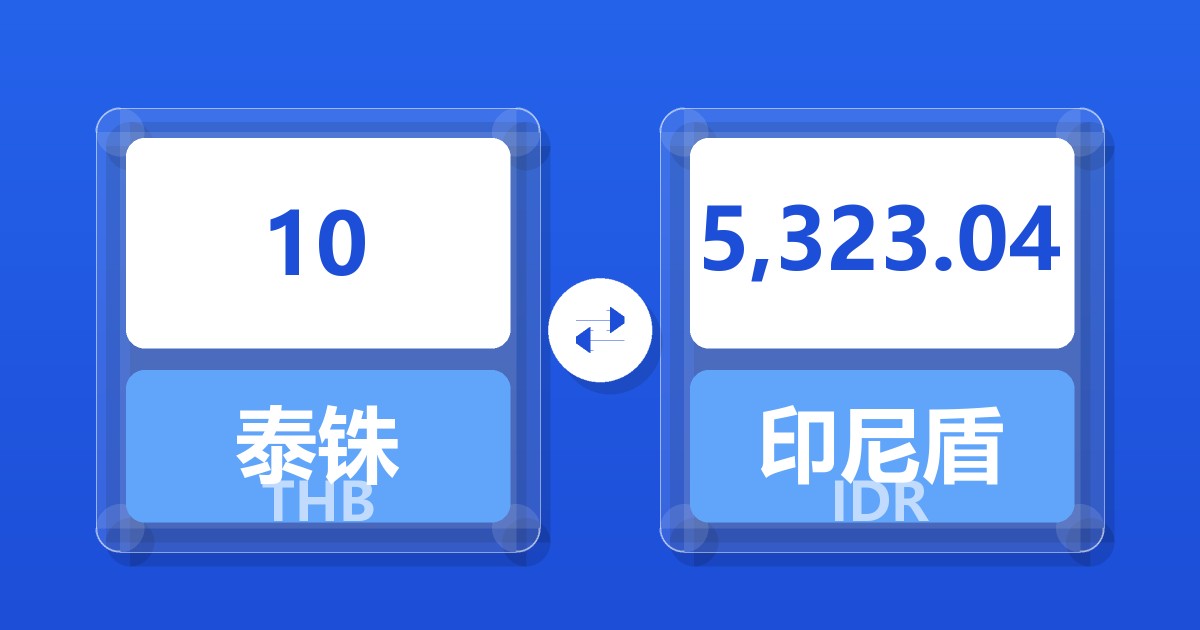 10泰铢兑印尼盾