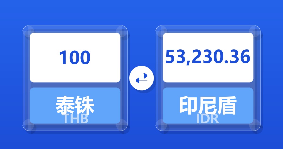 100泰铢兑印尼盾