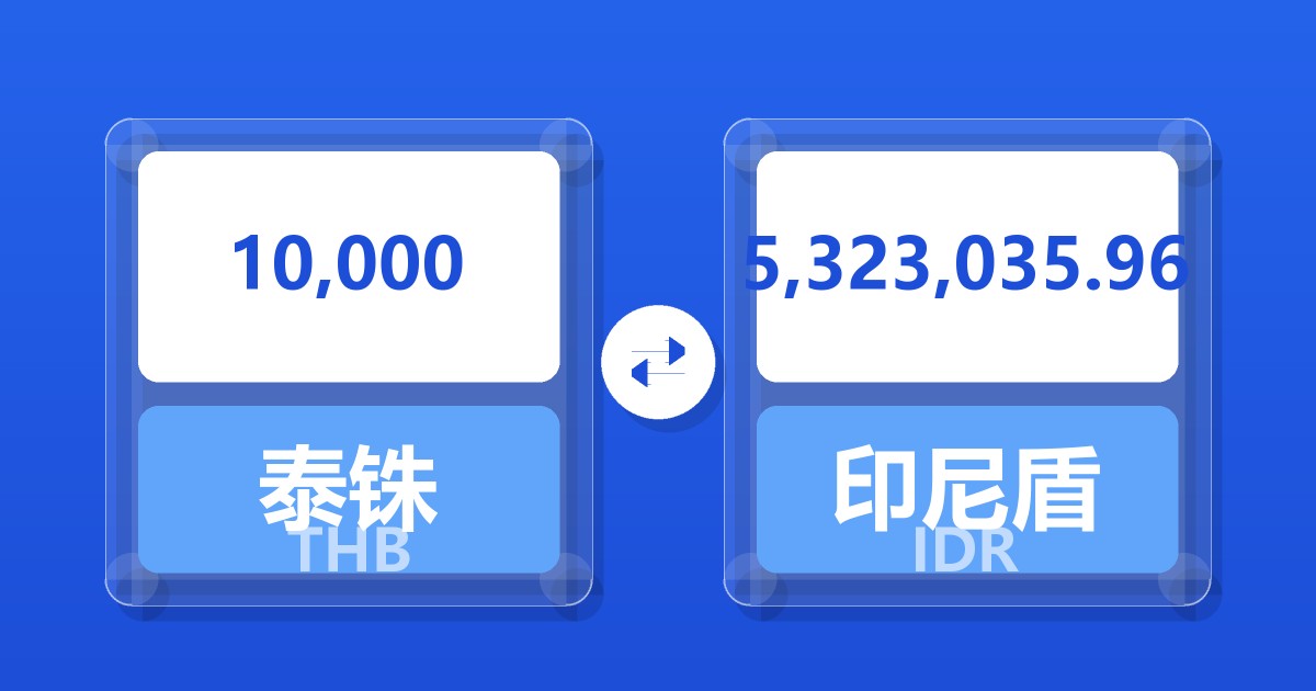 10,000泰铢兑印尼盾