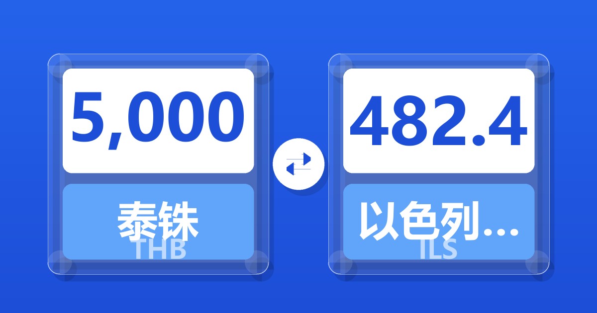 5,000泰铢兑以色列新谢克尔