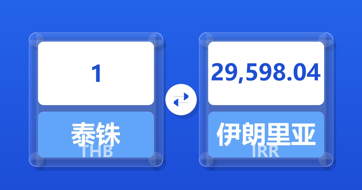 1泰铢兑伊朗里亚尔