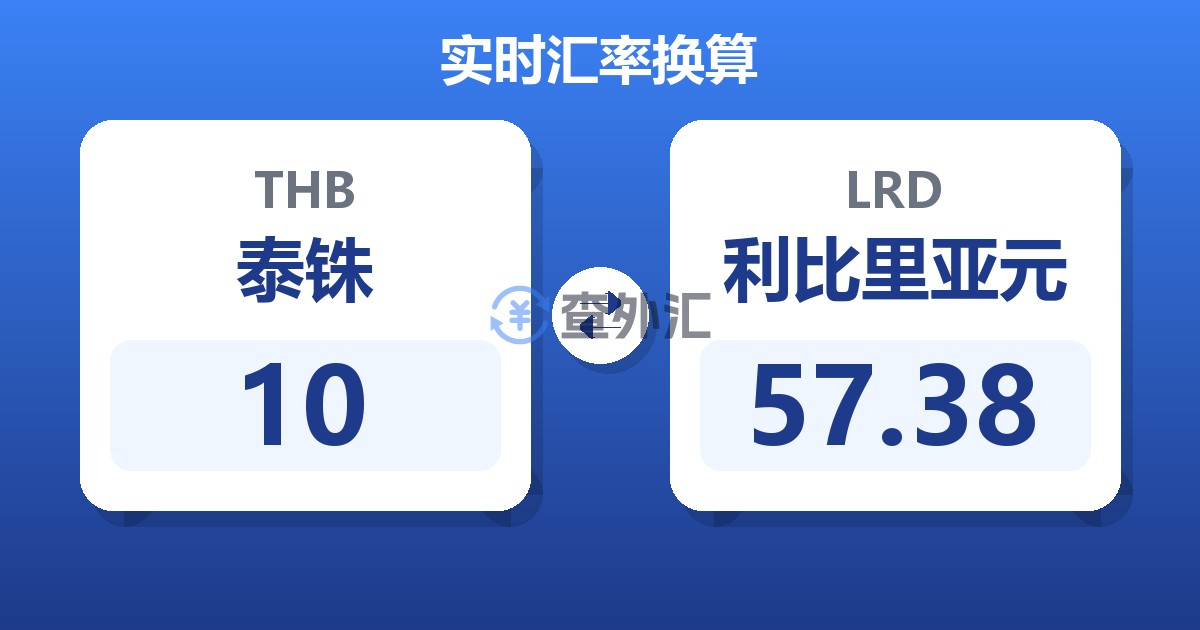 10泰铢兑利比里亚元