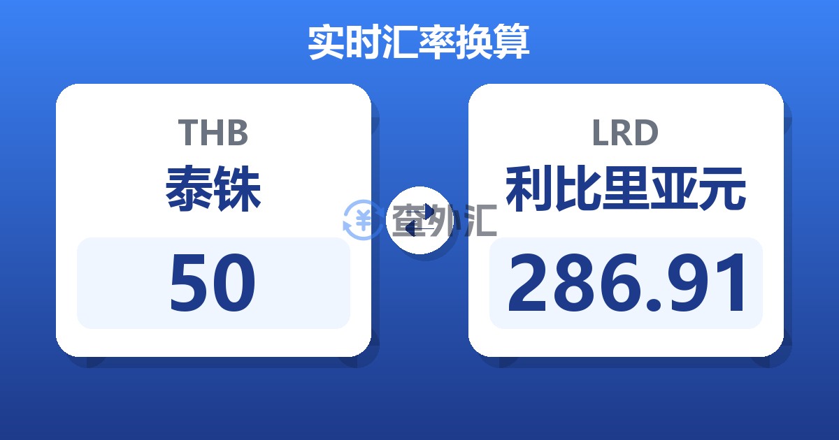 50泰铢兑利比里亚元