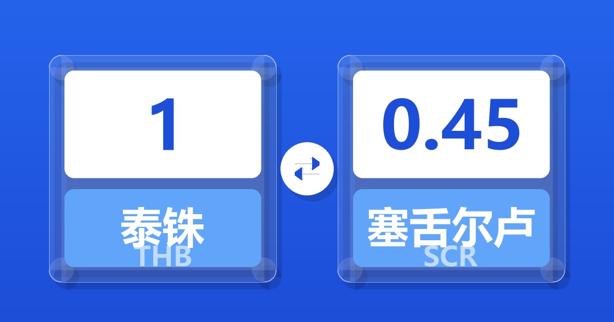 1泰铢兑塞舌尔卢比