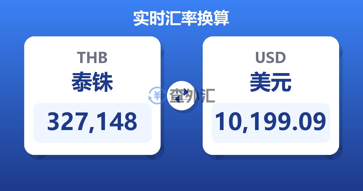 327,148泰铢兑美元