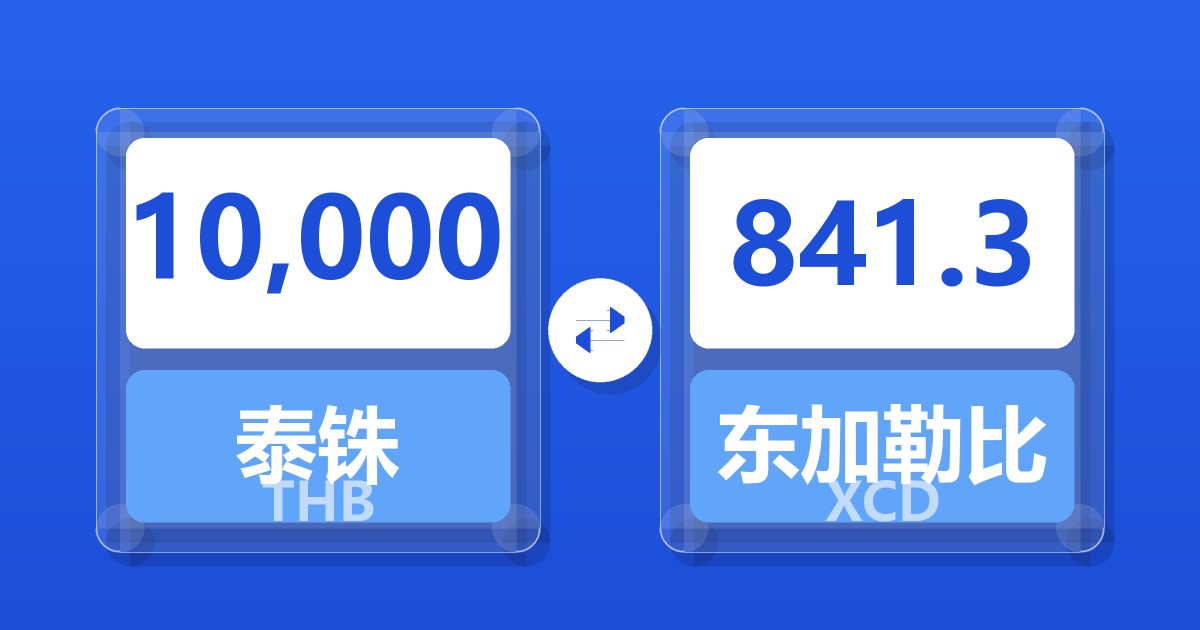 10,000泰铢兑东加勒比元