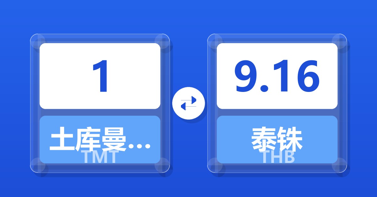 1土库曼斯坦马纳特兑泰铢