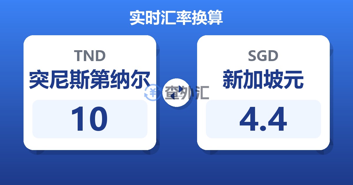 10突尼斯第纳尔兑新加坡元