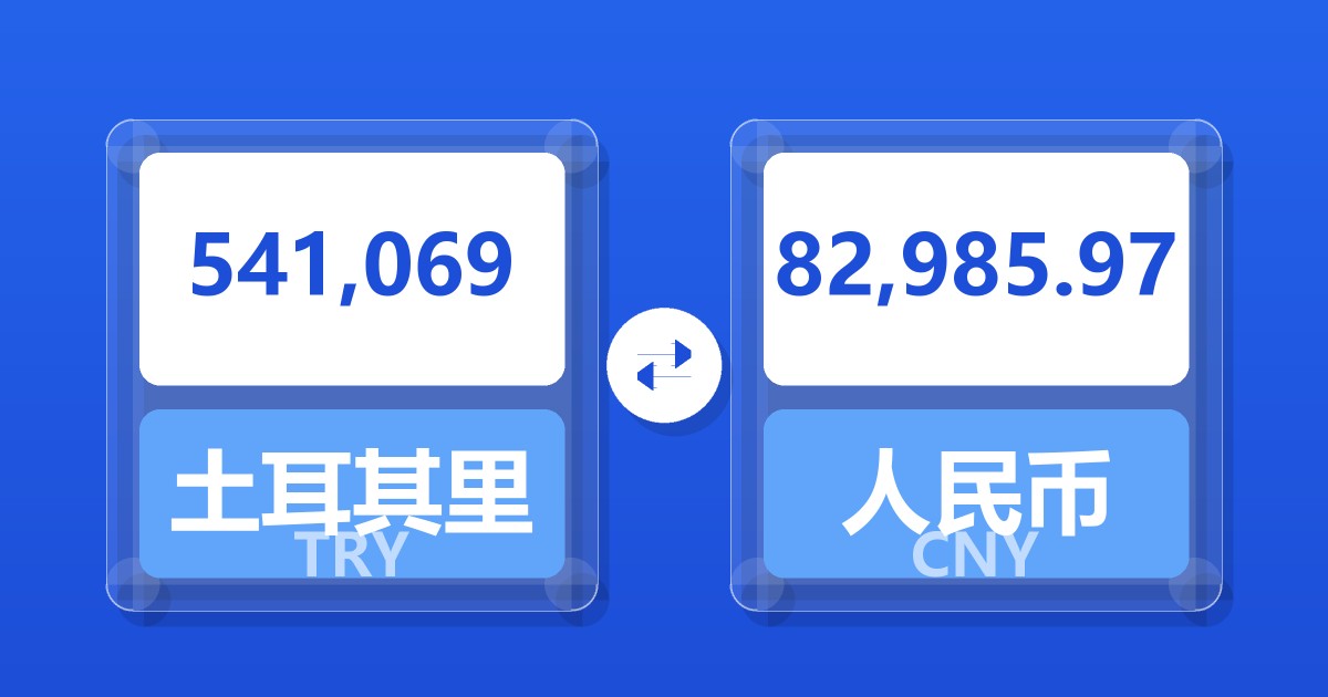 541,069土耳其里拉兑人民币