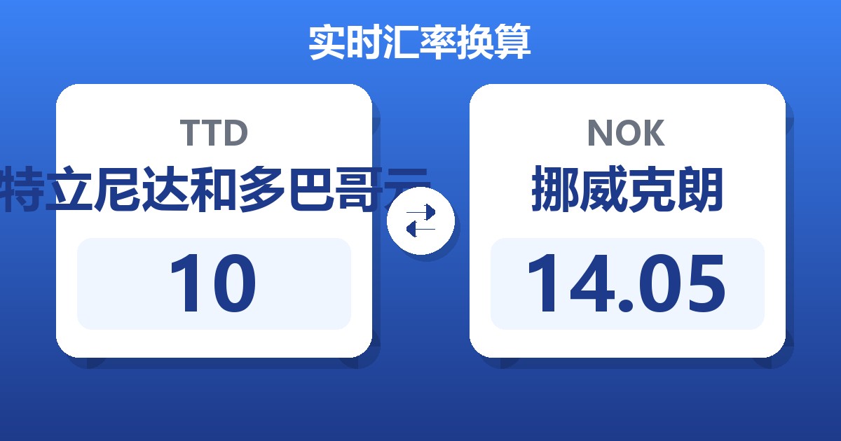 10特立尼达和多巴哥元兑挪威克朗