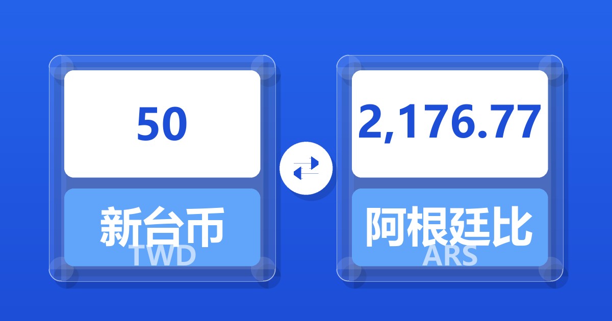 50新台币兑阿根廷比索