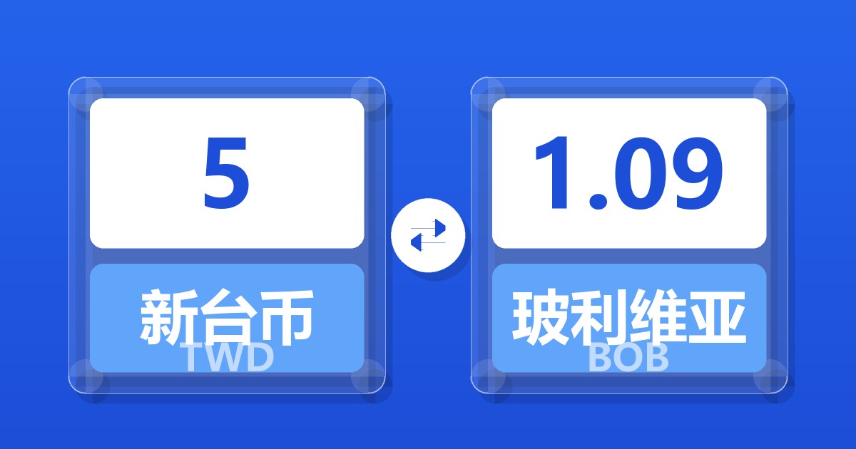 5新台币兑玻利维亚诺