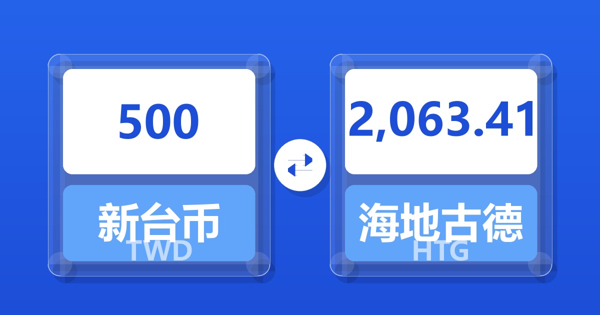 500新台币兑海地古德