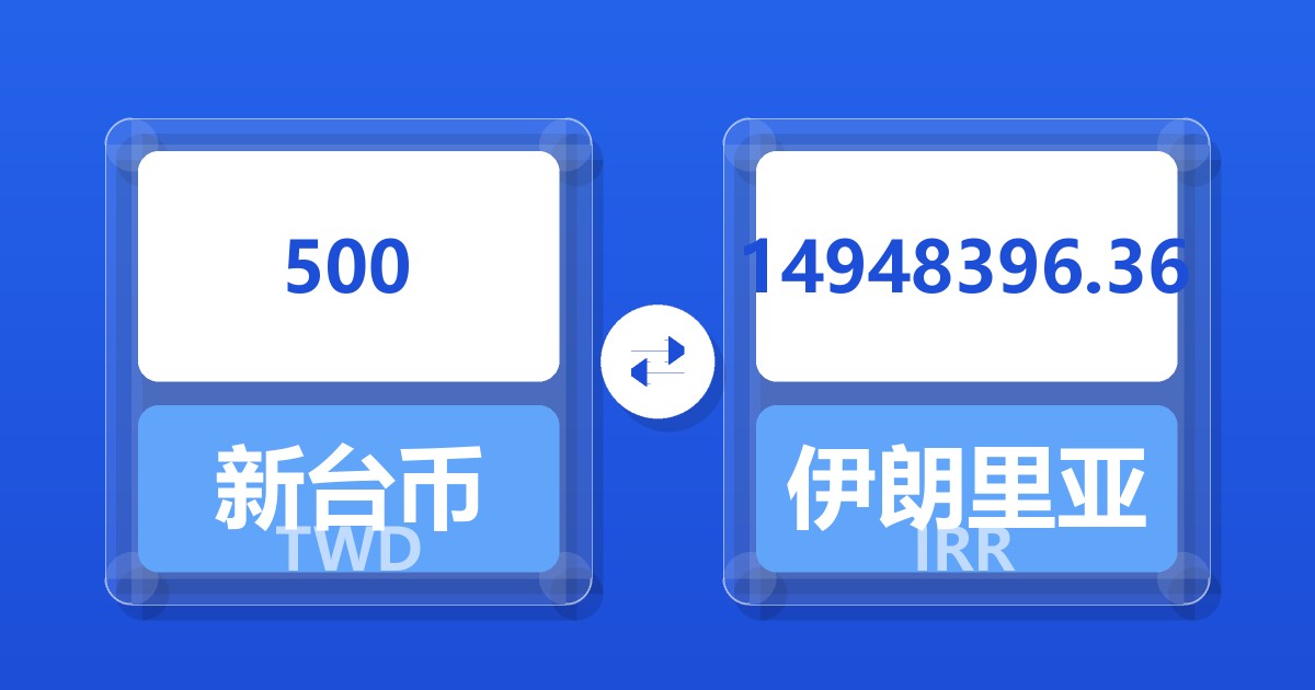 500新台币兑伊朗里亚尔