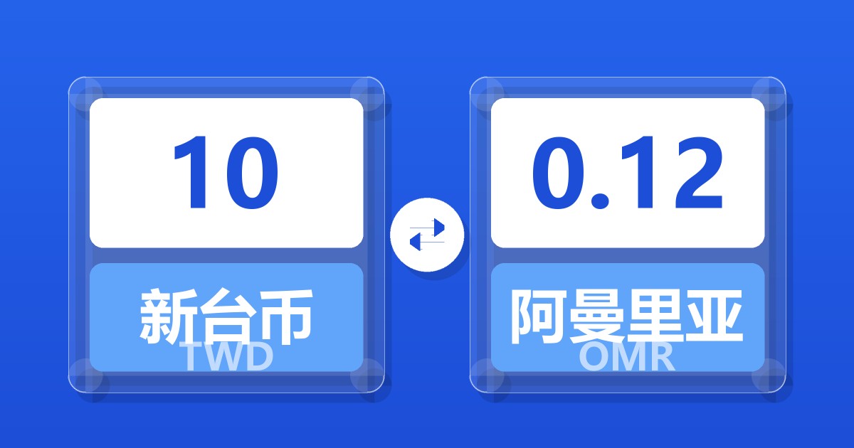 10新台币兑阿曼里亚尔