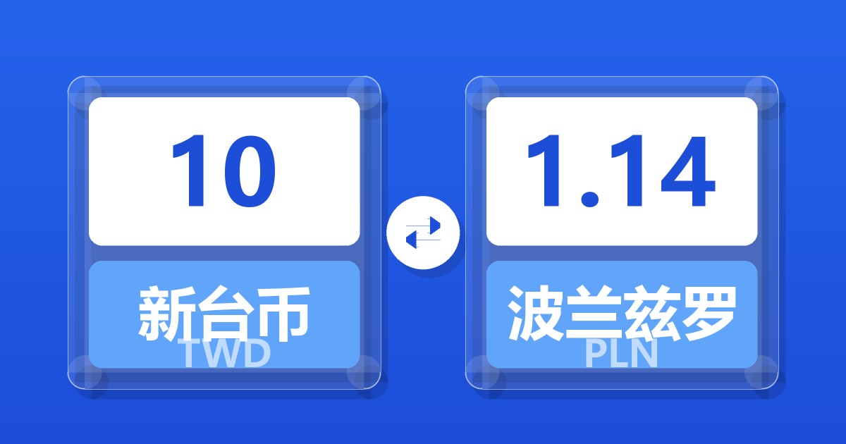 10新台币兑波兰兹罗提