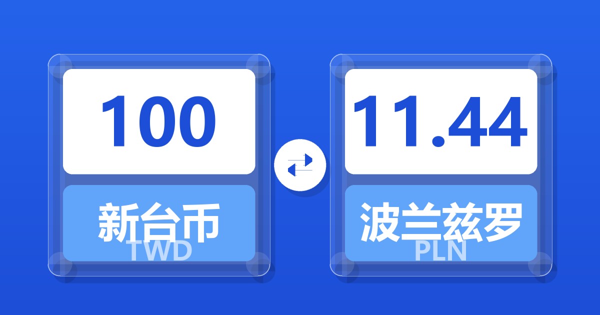 100新台币兑波兰兹罗提