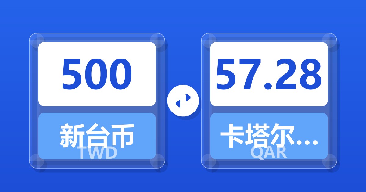 500新台币兑卡塔尔里亚尔