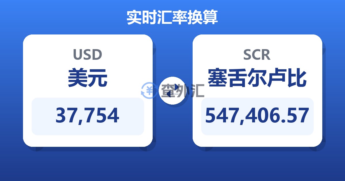 37,754美元兑塞舌尔卢比