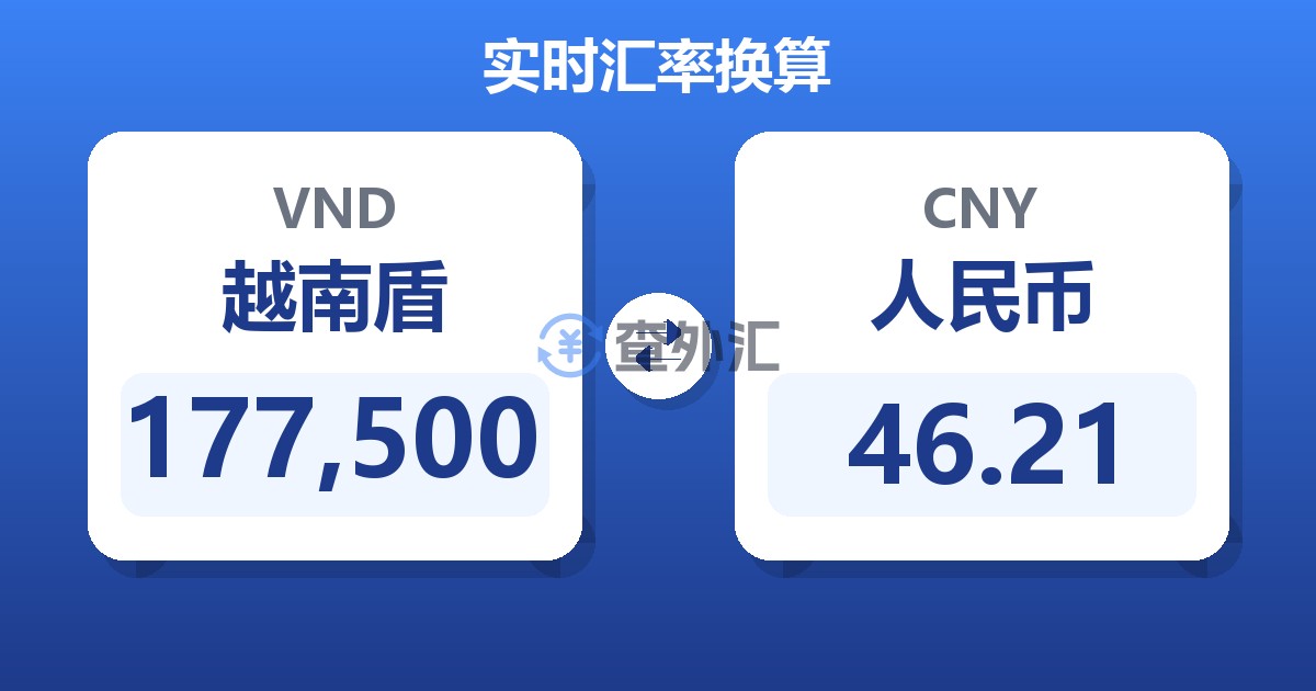 177,500越南盾兑人民币