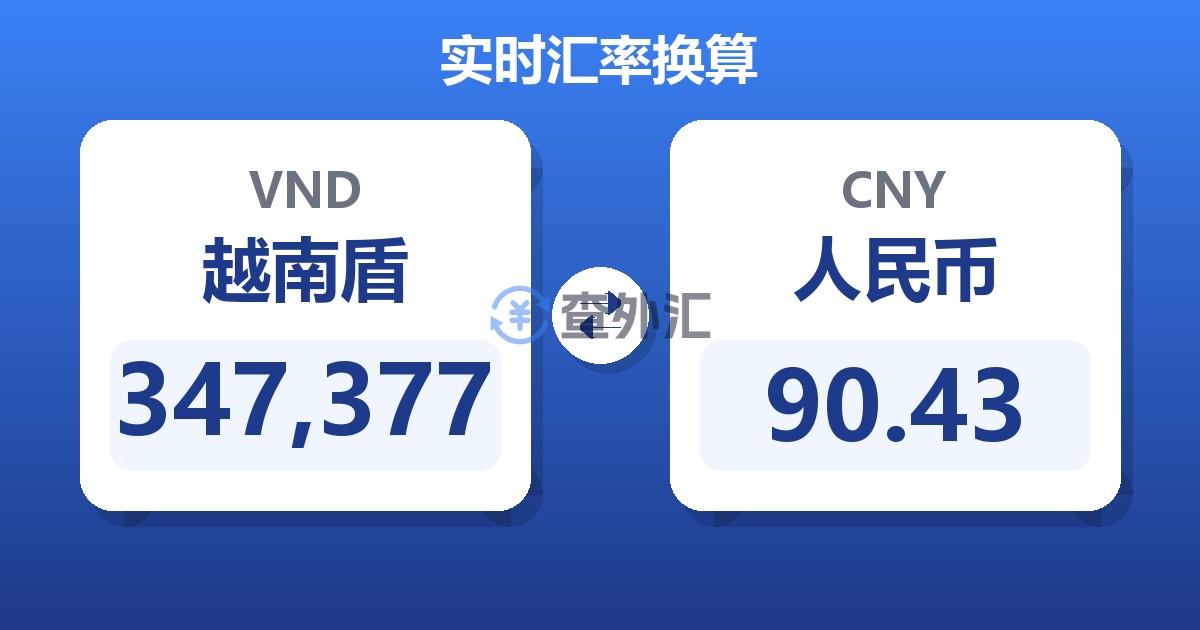 347,377越南盾兑人民币