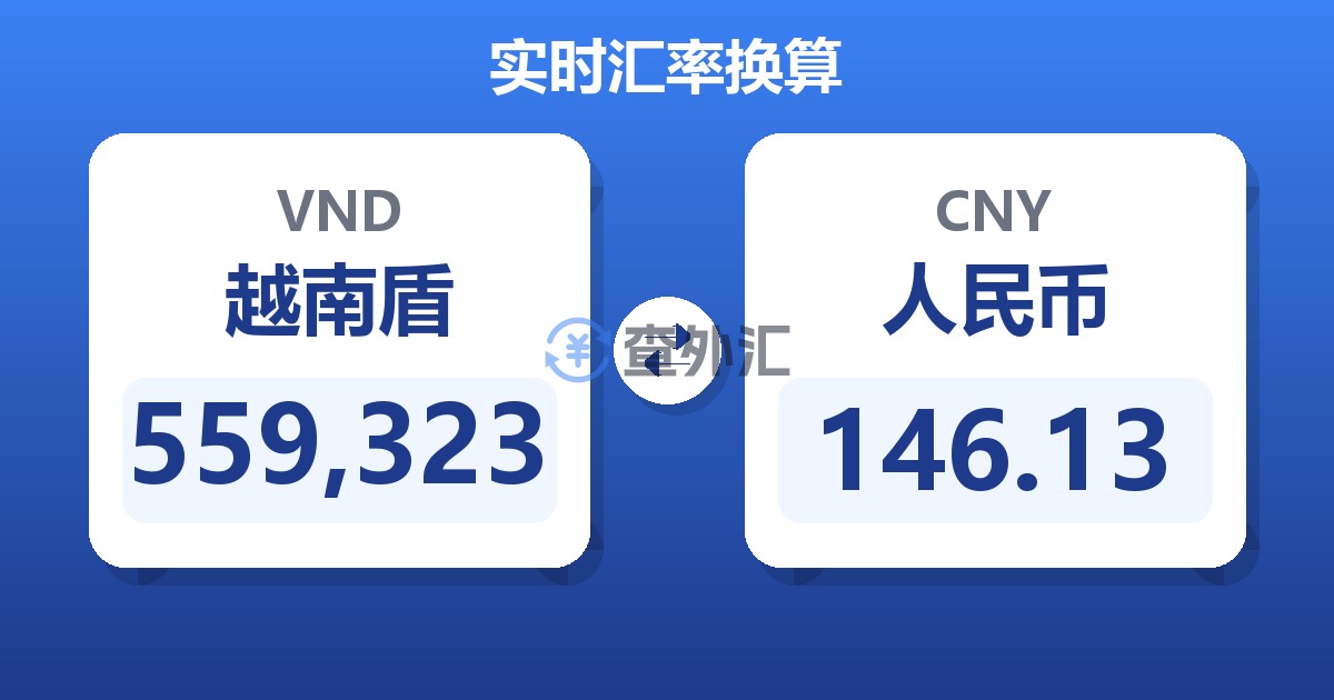 559,323越南盾兑人民币