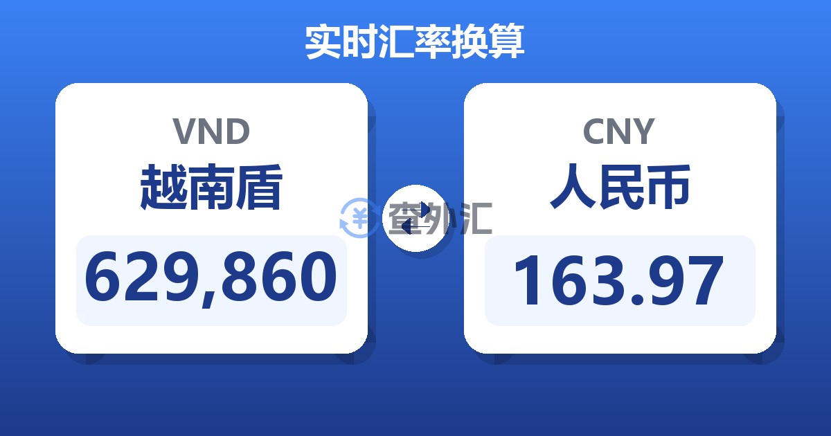 629,860越南盾兑人民币