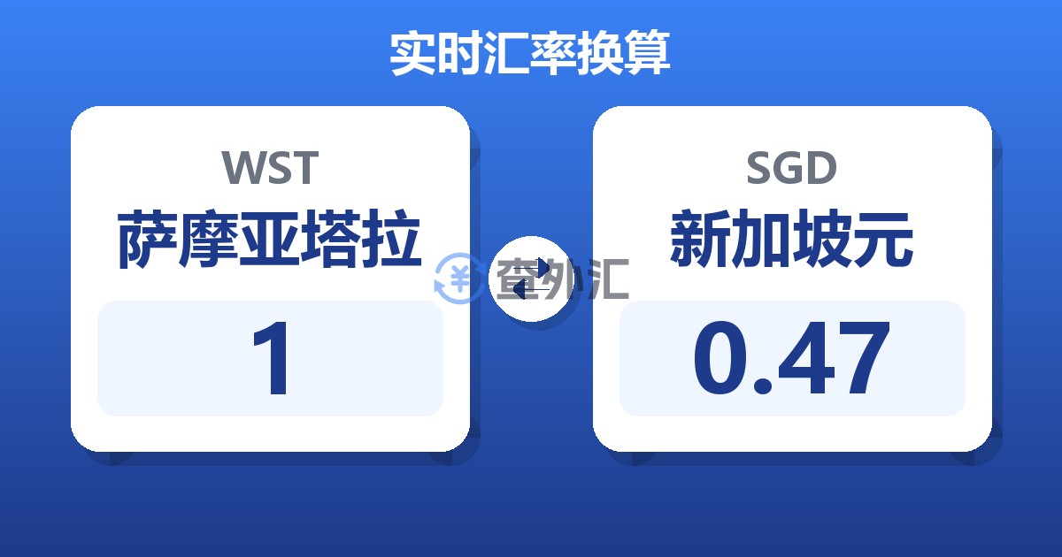 1萨摩亚塔拉兑新加坡元