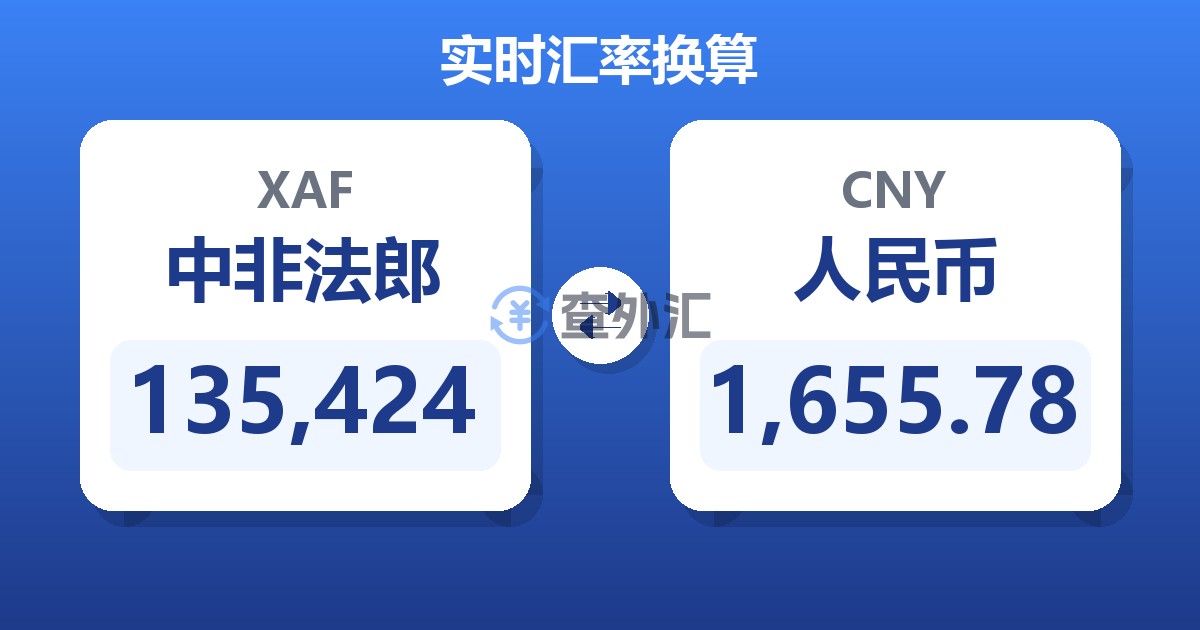 135,424中非法郎兑人民币