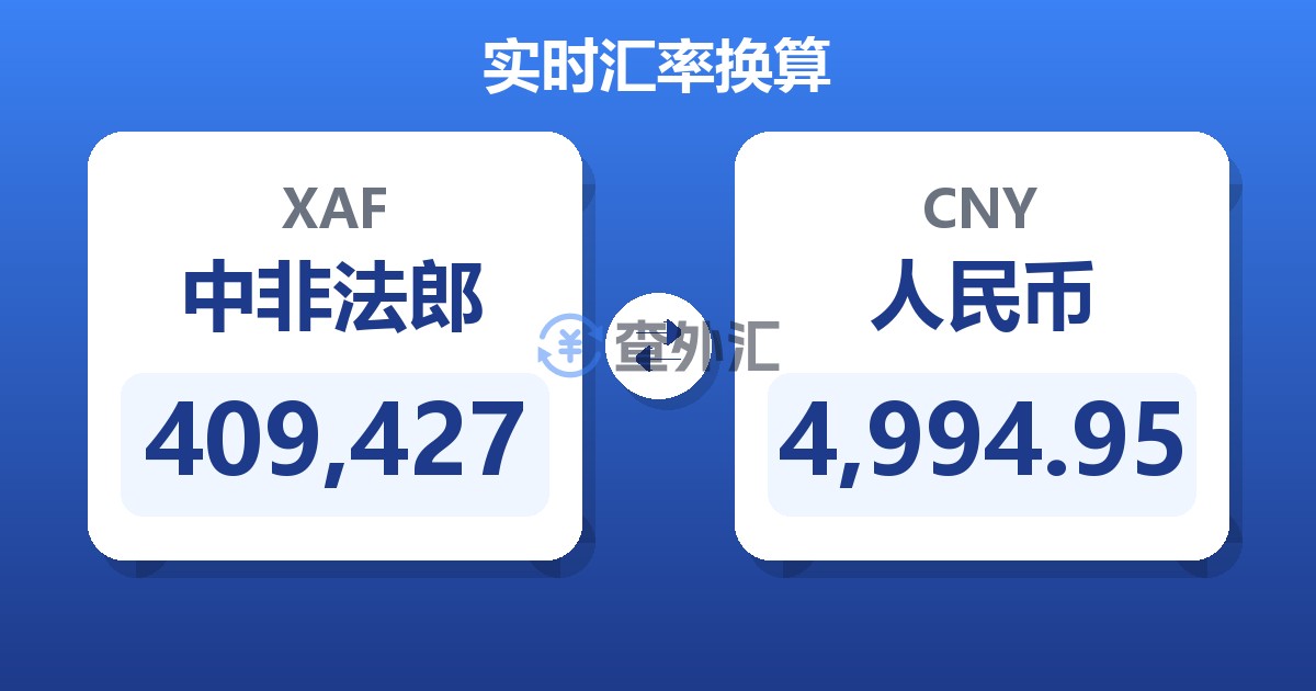409,427中非法郎兑人民币