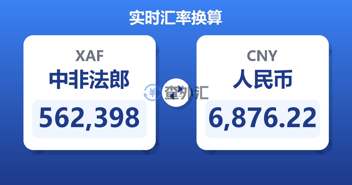562,398中非法郎兑人民币