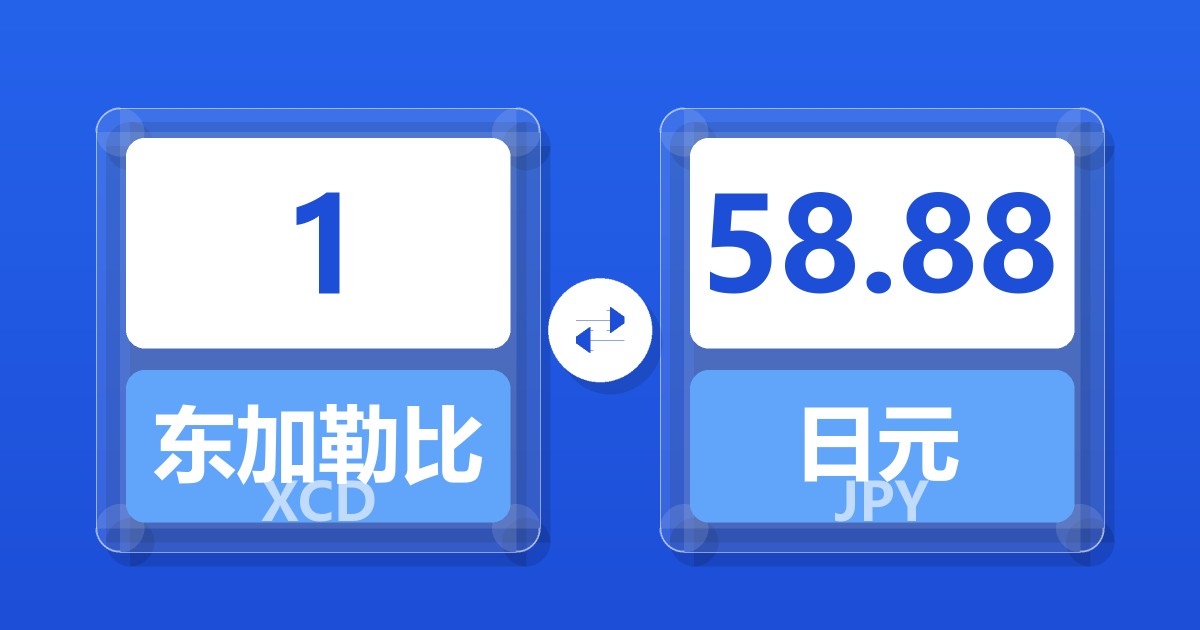 1东加勒比元兑日元