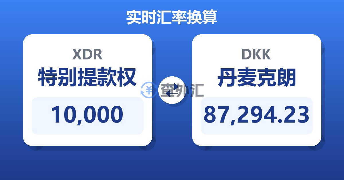 10,000特别提款权兑丹麦克朗