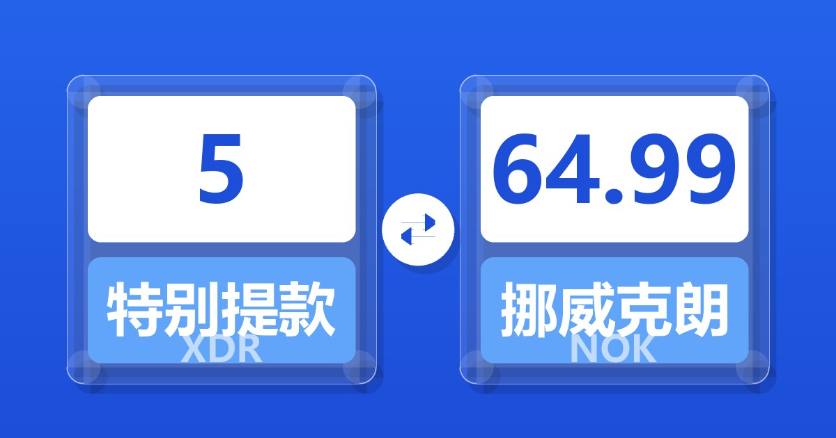 5特别提款权兑挪威克朗
