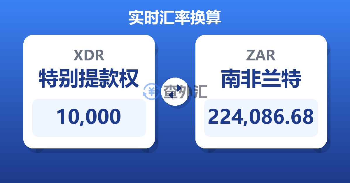 10,000特别提款权兑南非兰特
