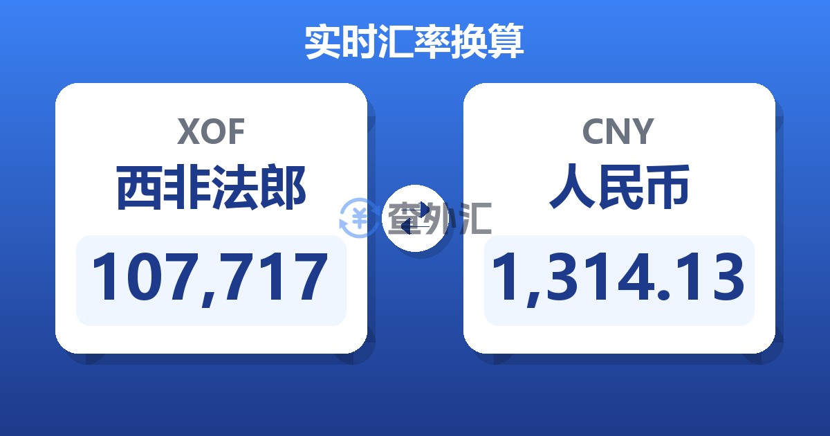 107,717西非法郎兑人民币