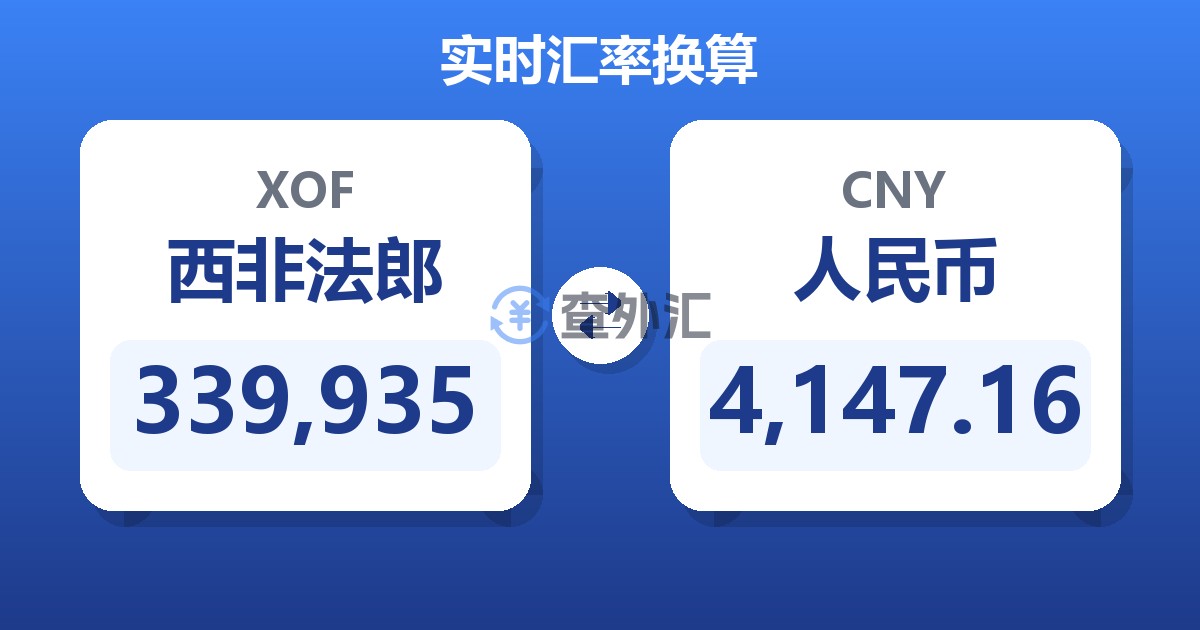 339,935西非法郎兑人民币