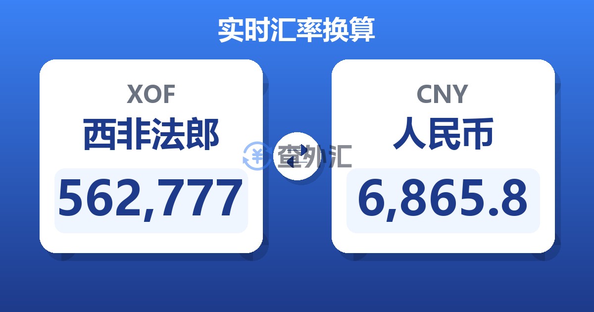 562,777西非法郎兑人民币