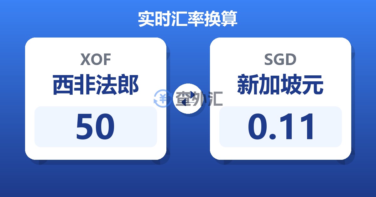 50西非法郎兑新加坡元