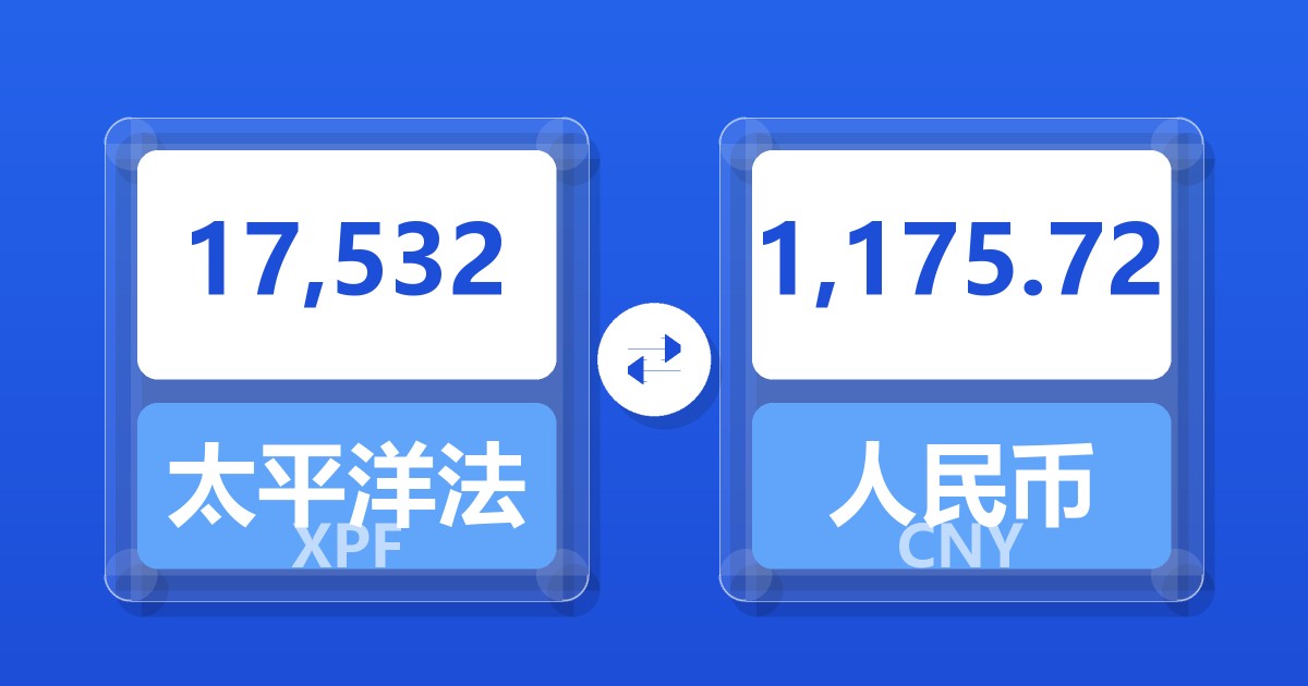 17,532太平洋法郎兑人民币