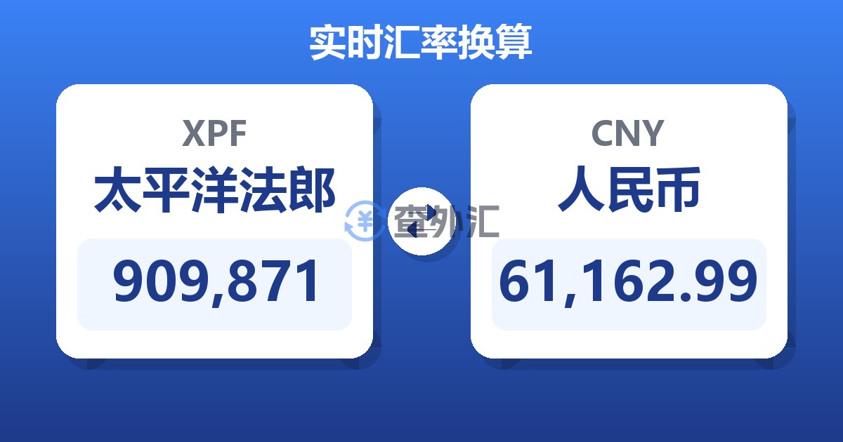 909,871太平洋法郎兑人民币