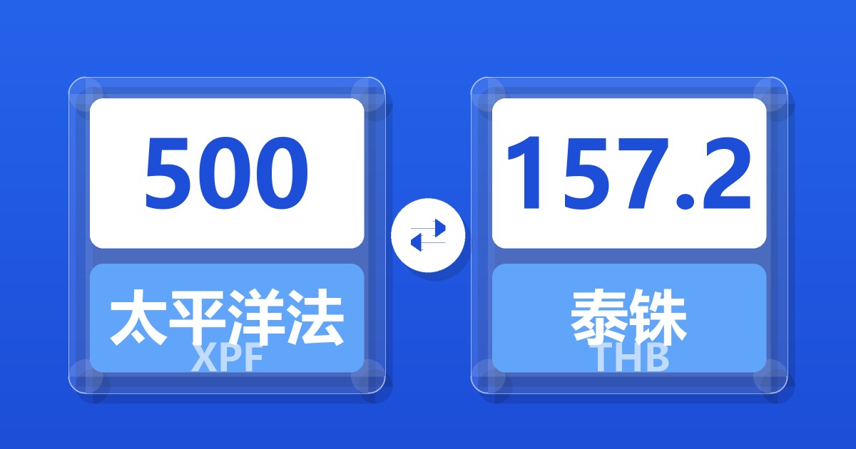 500太平洋法郎兑泰铢