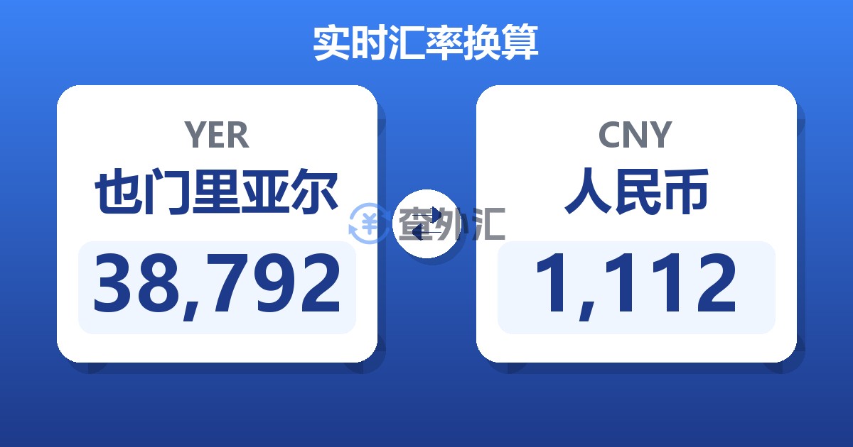38,792也门里亚尔兑人民币