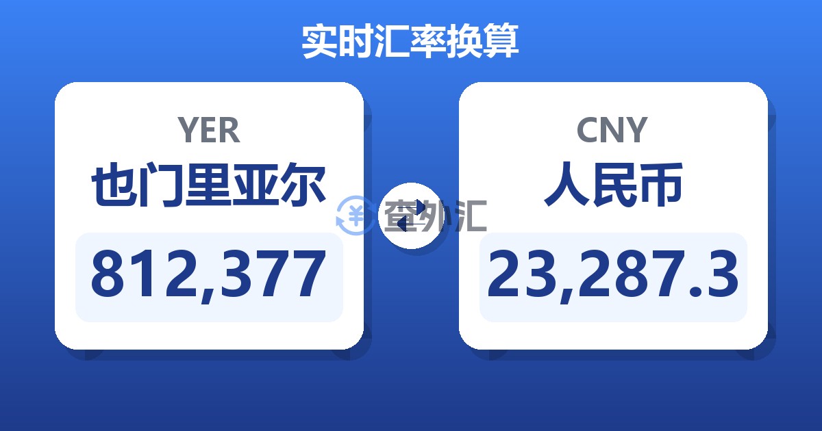 812,377也门里亚尔兑人民币