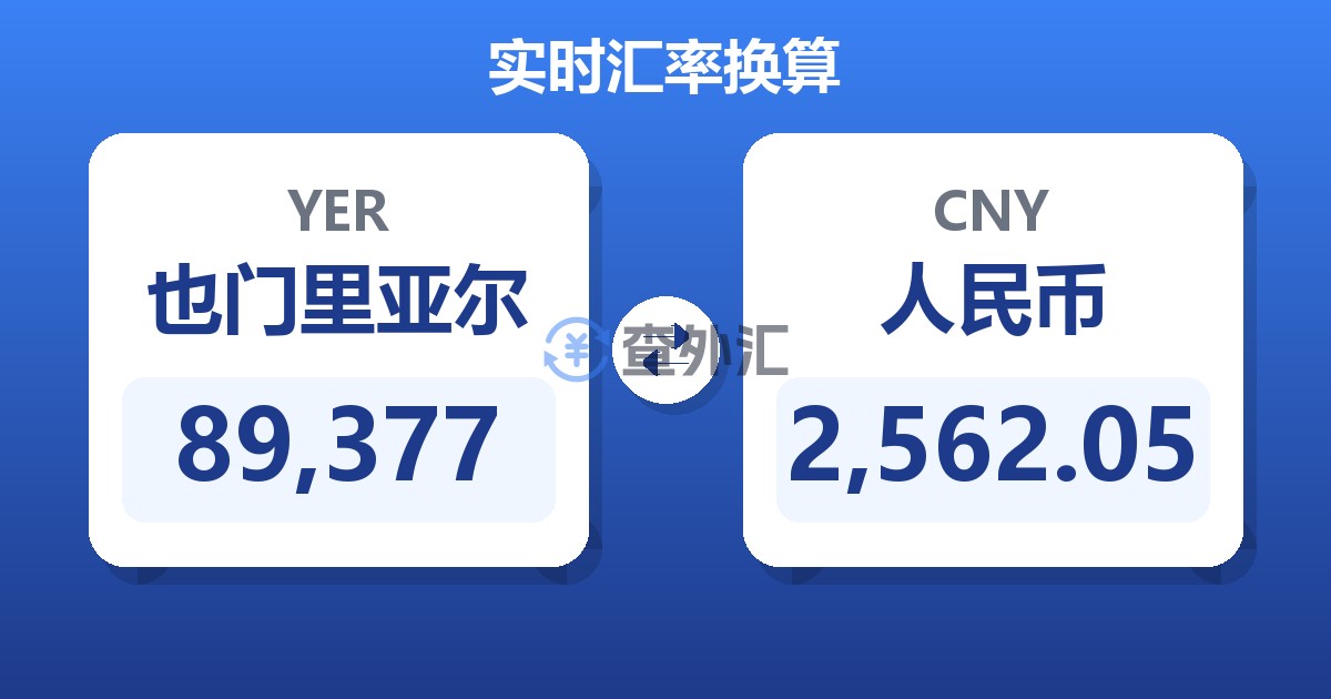89,377也门里亚尔兑人民币