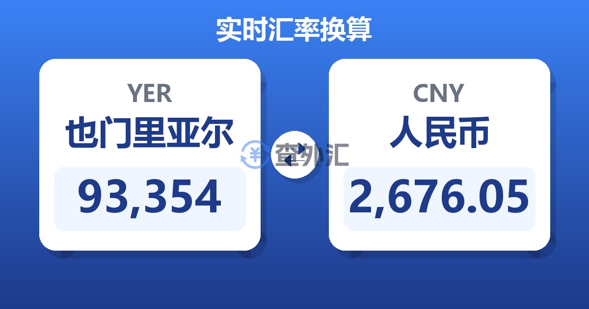 93,354也门里亚尔兑人民币